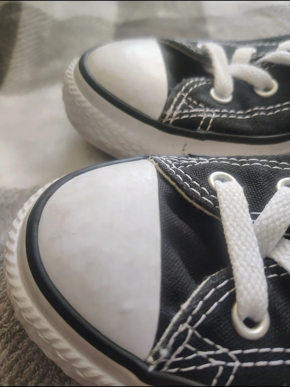 Converse Black & White Kids Low-Top Canvas Sneakers